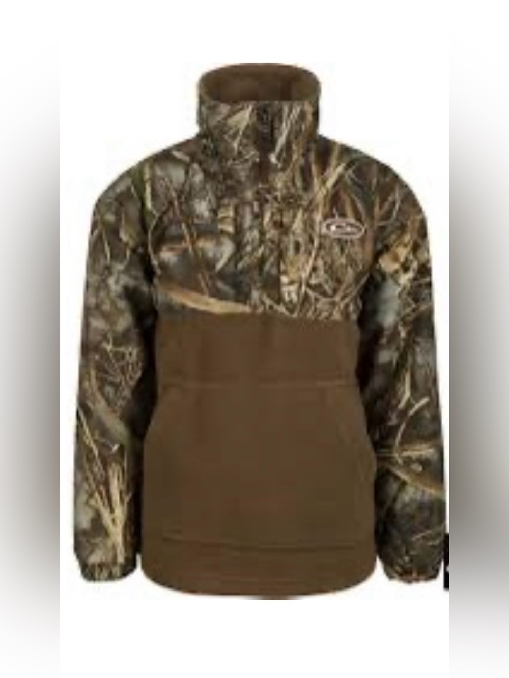 Drake Waterfowl Youth sz 10 MST EQWADER 1/4 ZIP wind & water resistant EUC
